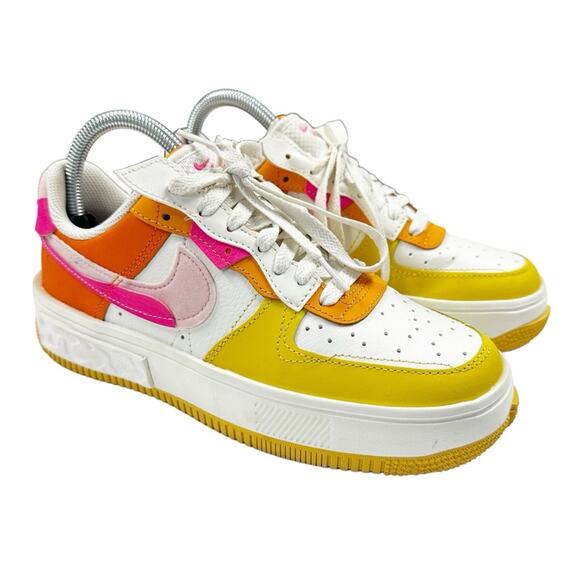 Nike Air Force 1 Fontanka Summit White/Hyper Pink/Solar Flare Women's 7 Low Top - Picture 4 of 11